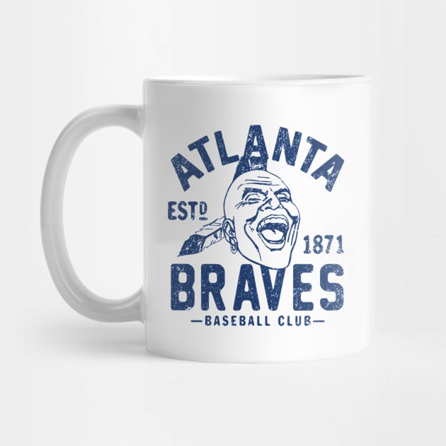 Old Style Atlanta Braves 3 by Buck Tee by Buck Tee